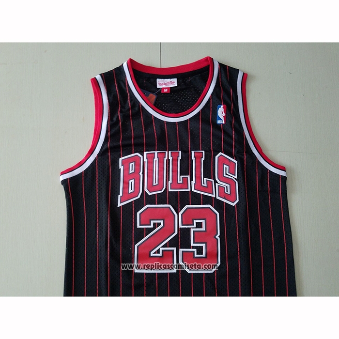Camiseta Chicago Bulls Michael Jordan #23 Hardwood Classics Throwback 1997-98 Negro